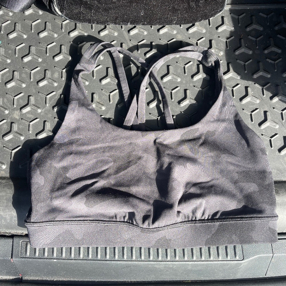 Lululemon Black Camo Sports Bra